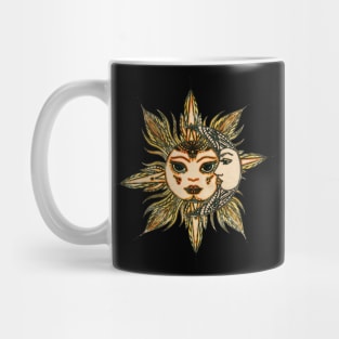 Astronomy Sun and Moon - Vintage Sketch Mug